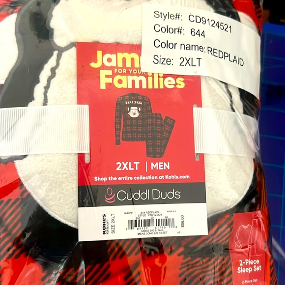 Cuddl Duds/Pajamas/Mens/2 XLT - Picture 1 of 2